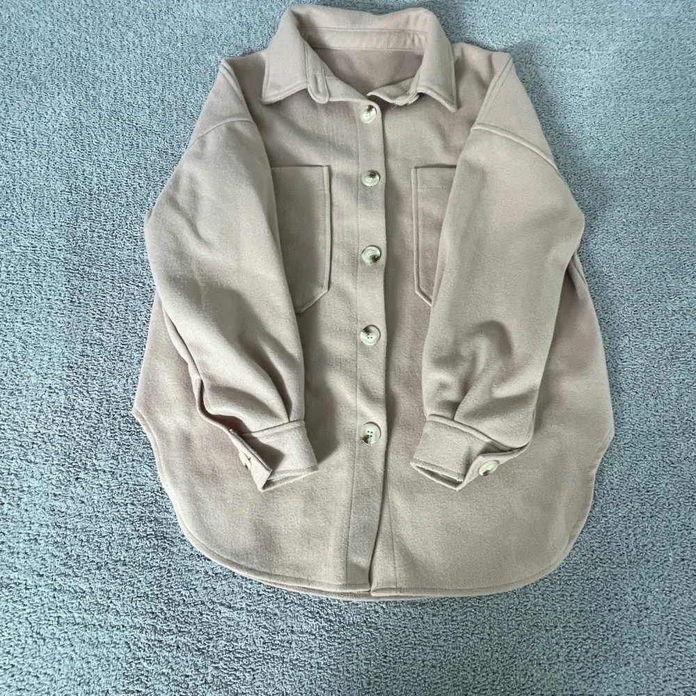 Pink Button-Up Shacket - Picture 2 of 8